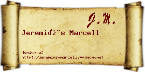 Jeremiás Marcell névjegykártya