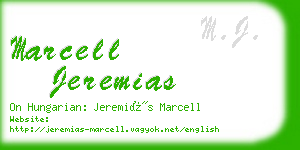 marcell jeremias business card